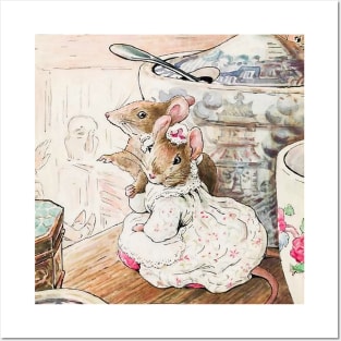 “The Mice Listened to the Tailor” by Beatrix Potter Posters and Art